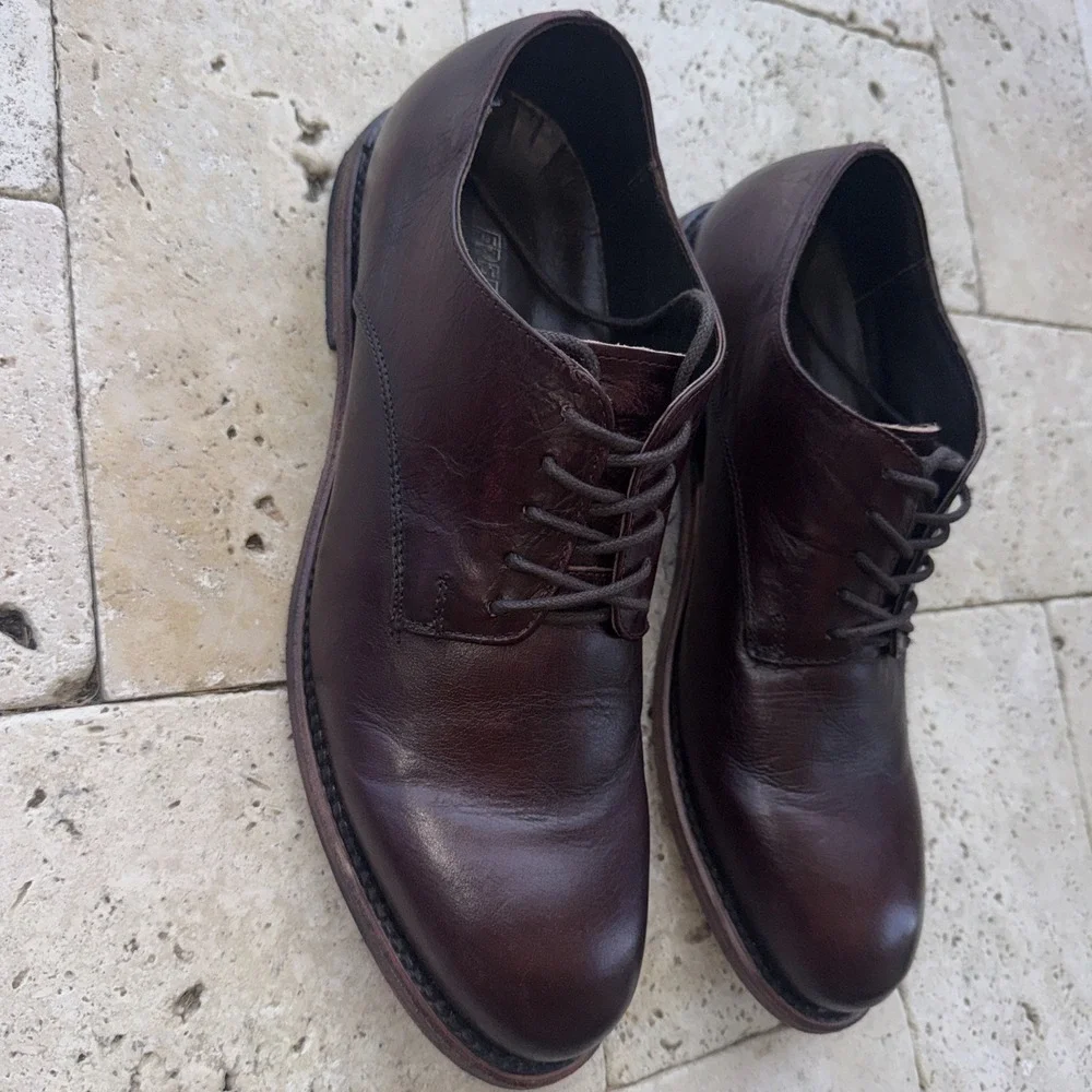 Freebird  Mens Sloane Size 11 Leather Dress Shoes Wine Discontinued